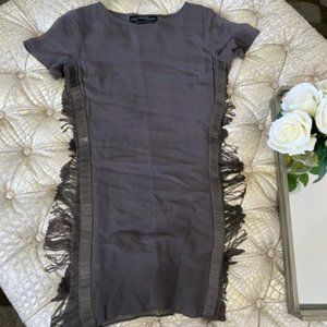 AllSaints Hand-Embellished Shift Dress